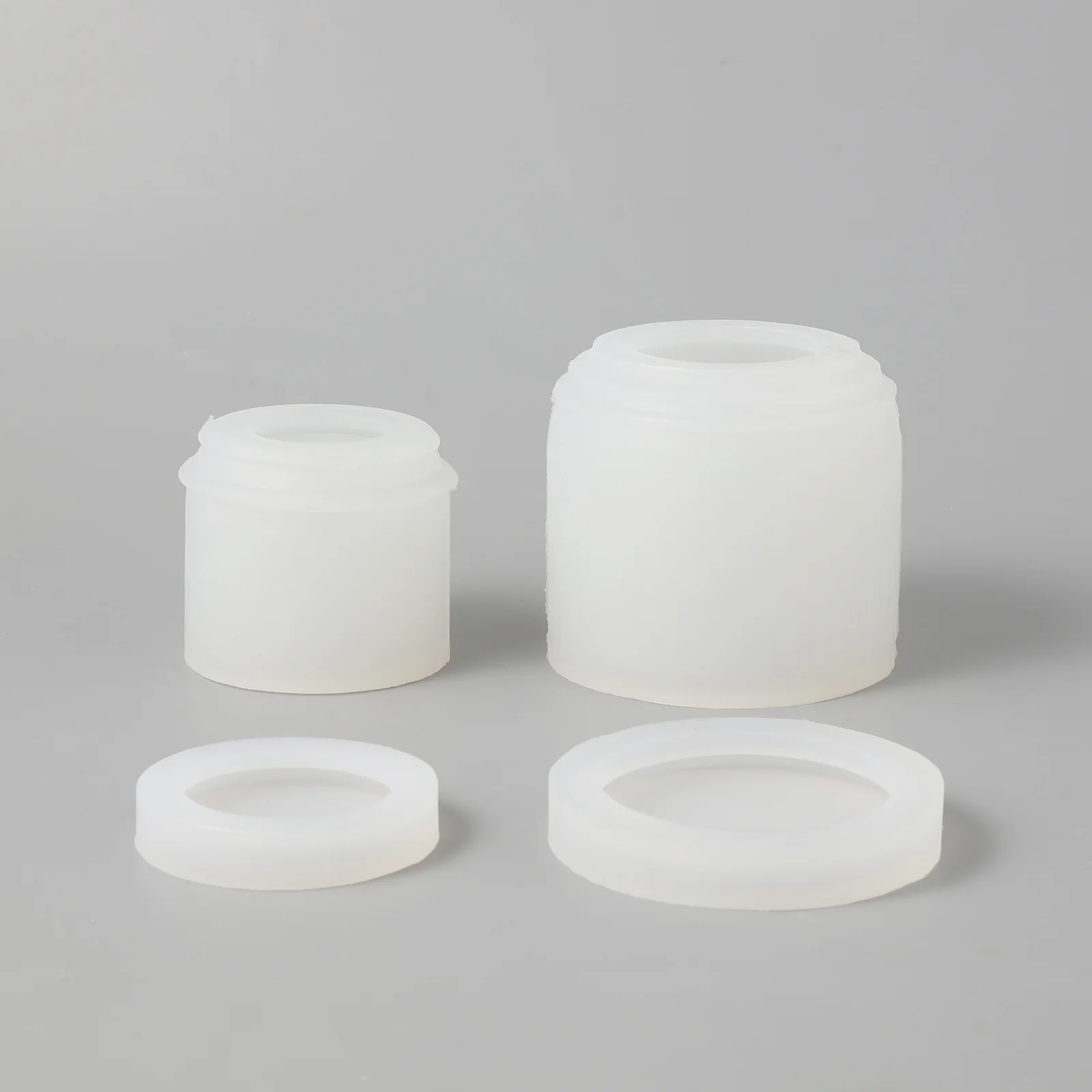 Simple Style Candle Jar with Lids Silicone Mold - Image 7