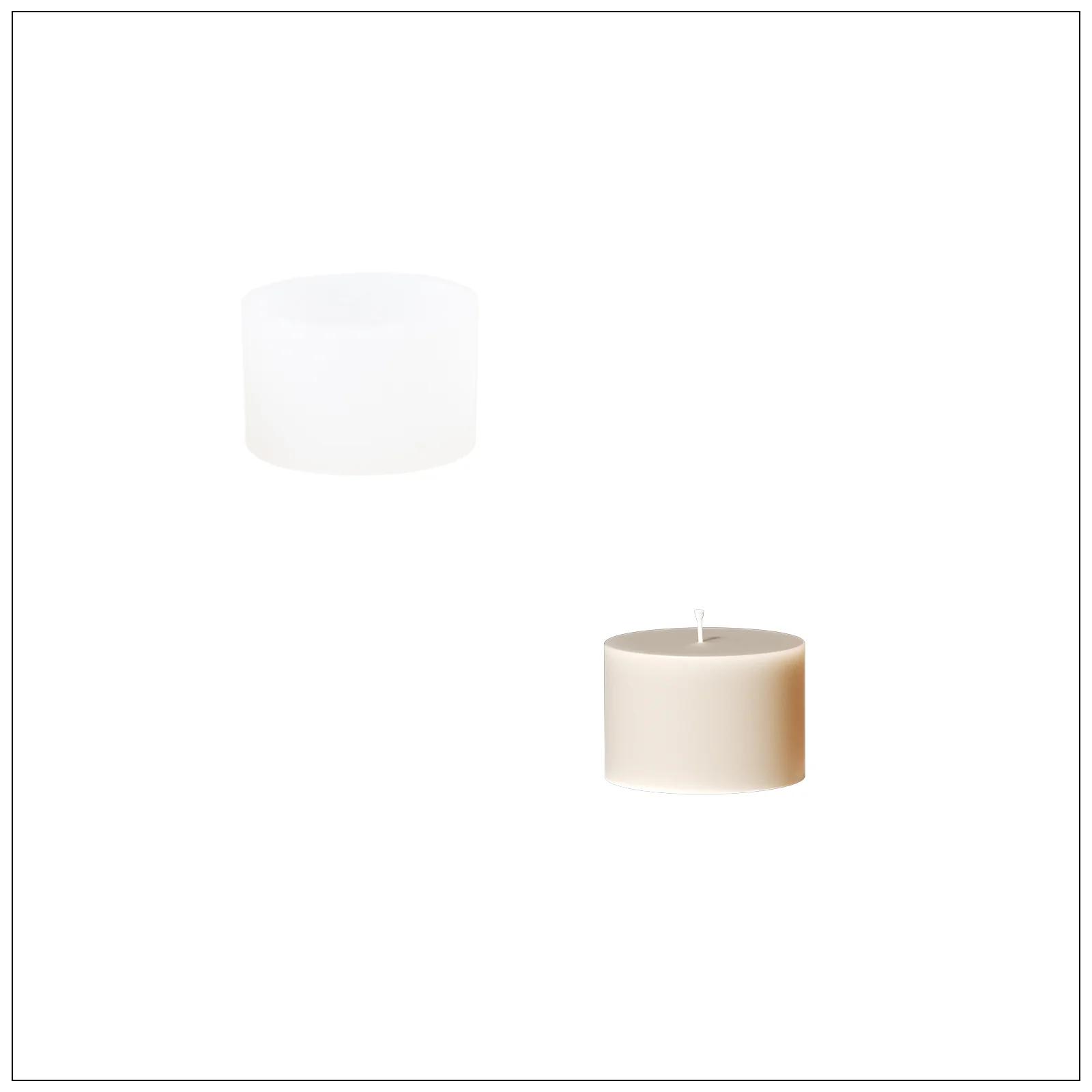 Pepper Please Studio × Boowan Nicole ｜ 3.9oz Elegance Candle Jar Silicone Mold & Candle Refill Mold - Image 11