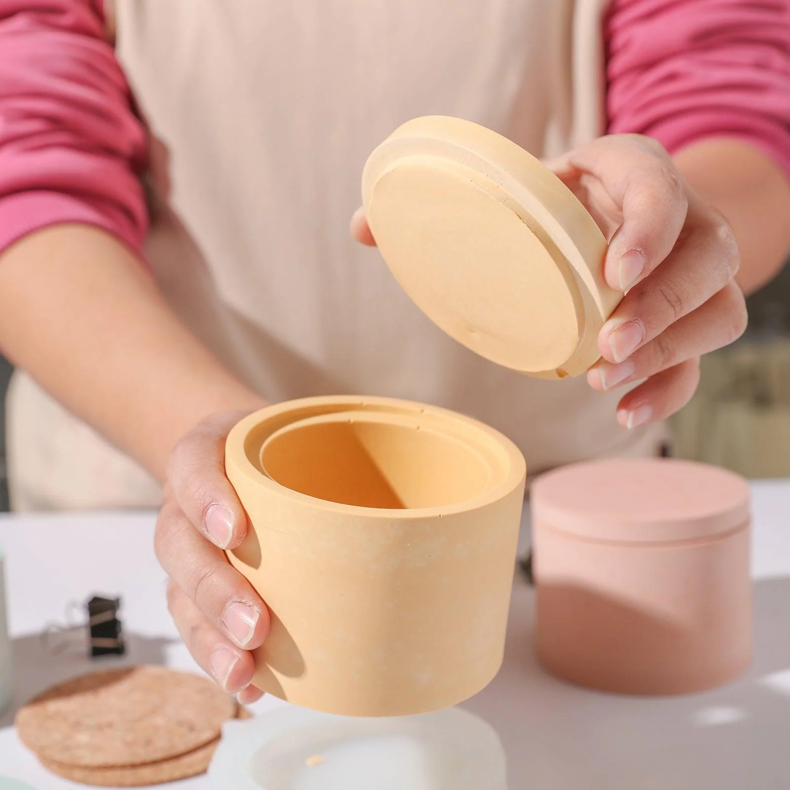 Pepper Please Studio × Boowan Nicole ｜ 3.9oz Elegance Candle Jar Silicone Mold & Candle Refill Mold - Image 3
