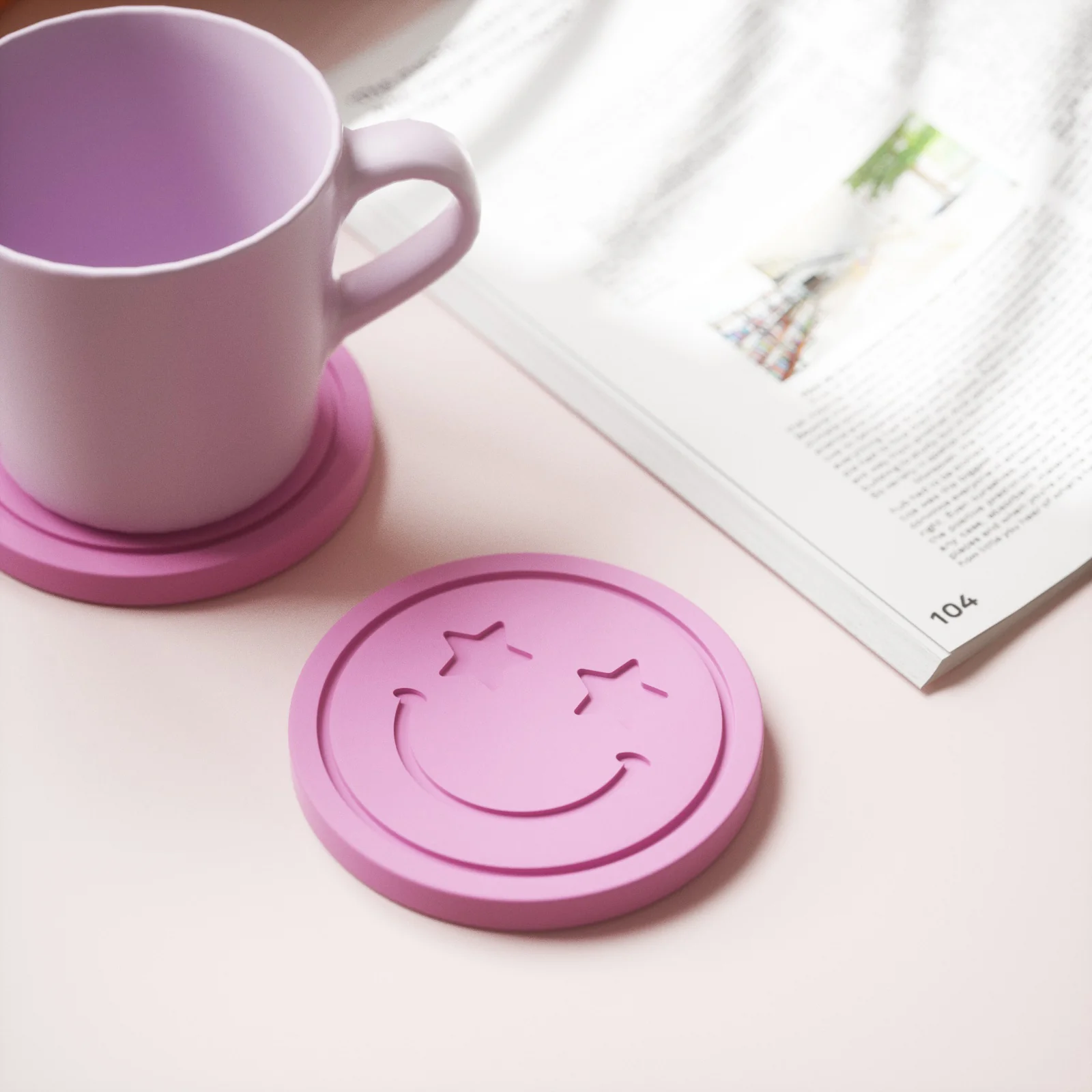 Emoticon-Ⅱ Concrete Coaster Silicone Mould - Image 5