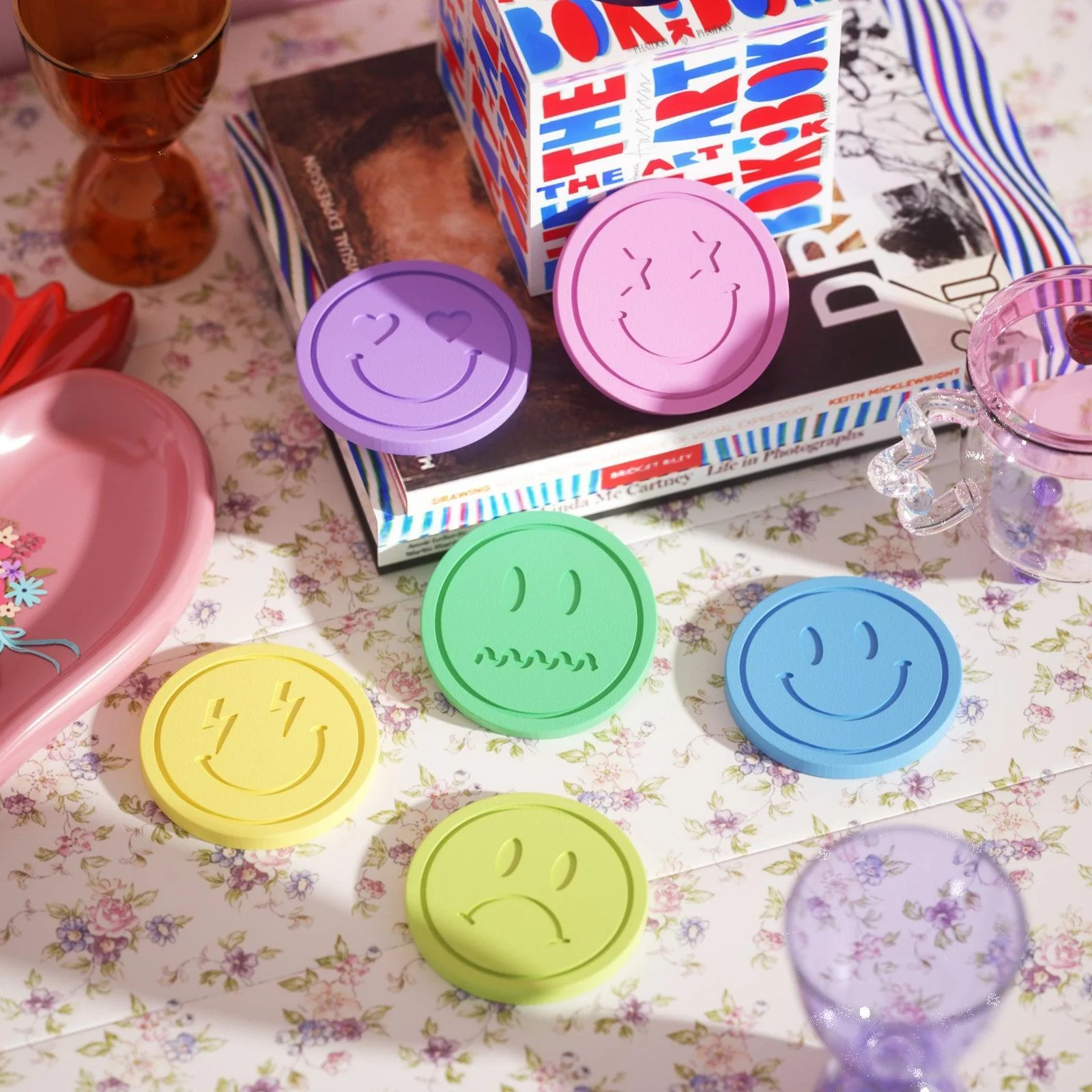 Emoticon-Ⅵ Concrete Coaster Silicone Mould - Image 7
