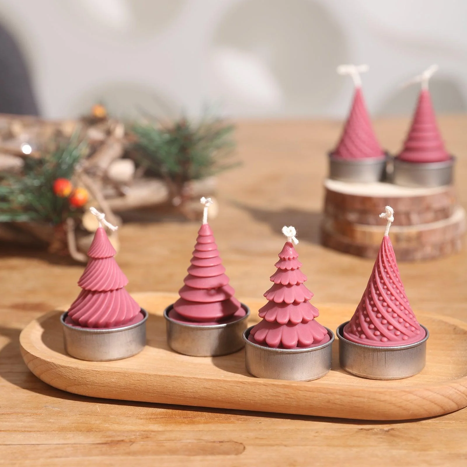 Miniture Christmas Tree Candle Silicone Mold - Image 5