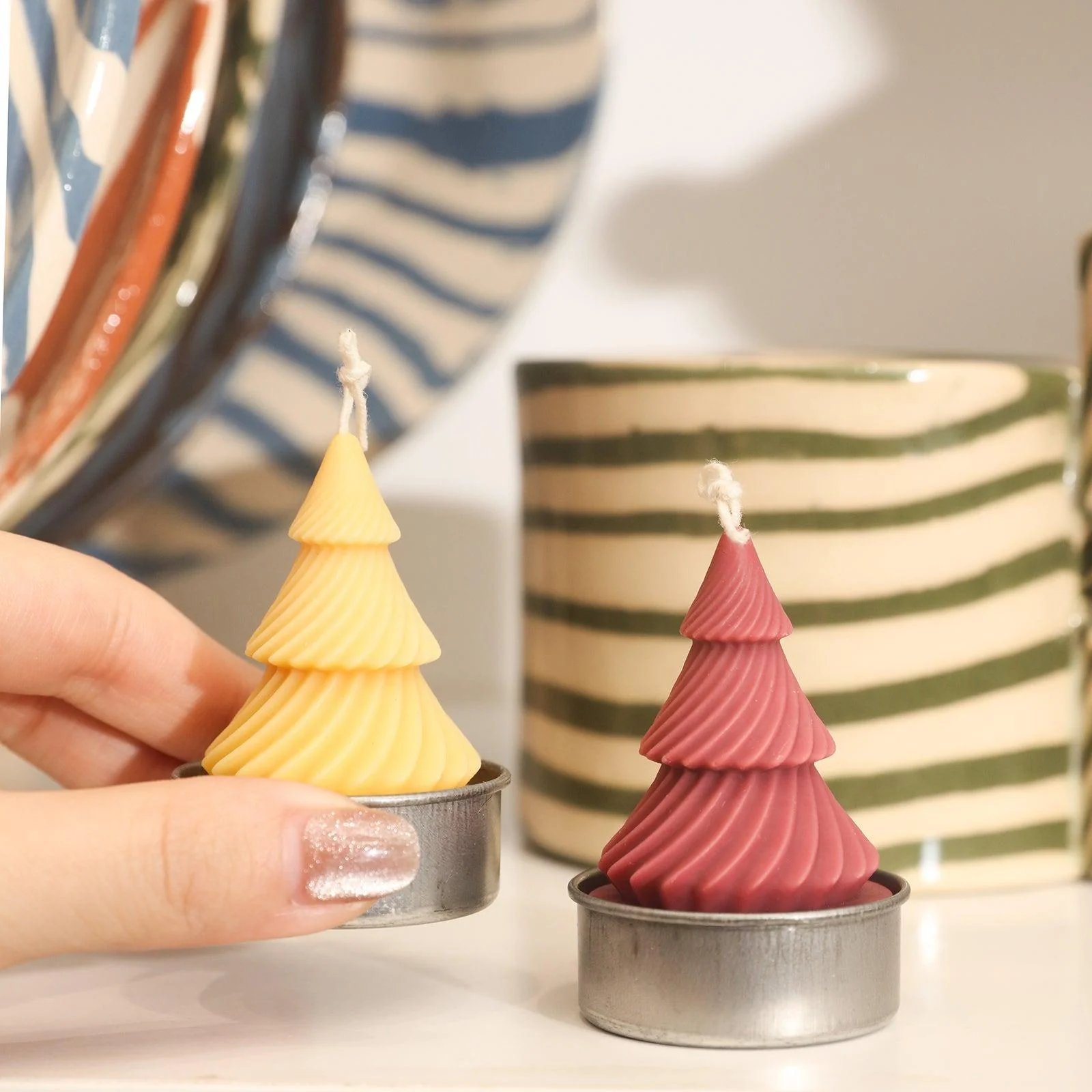 Miniture Christmas Tree Candle Silicone Mold - Image 6
