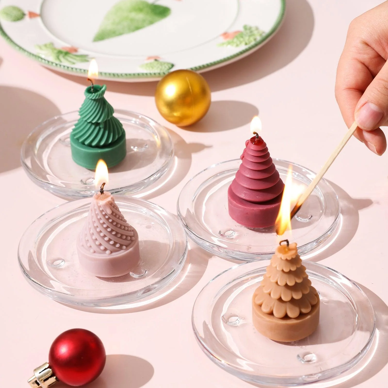 Miniture Christmas Tree Candle Silicone Mold - Image 7