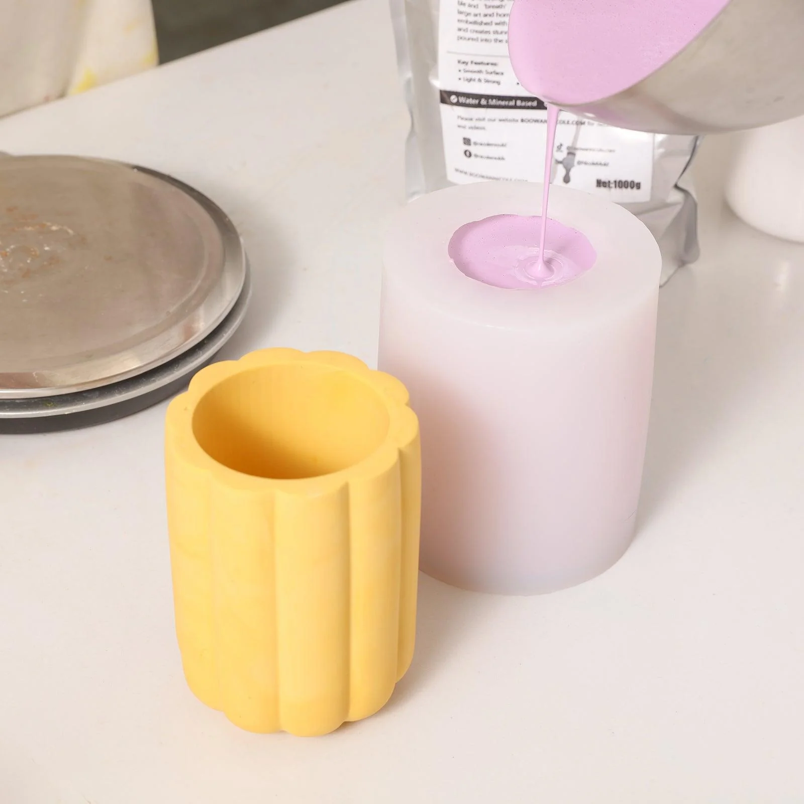 Concrete Bathroom Accessories Set Silicone Mold - Image 2