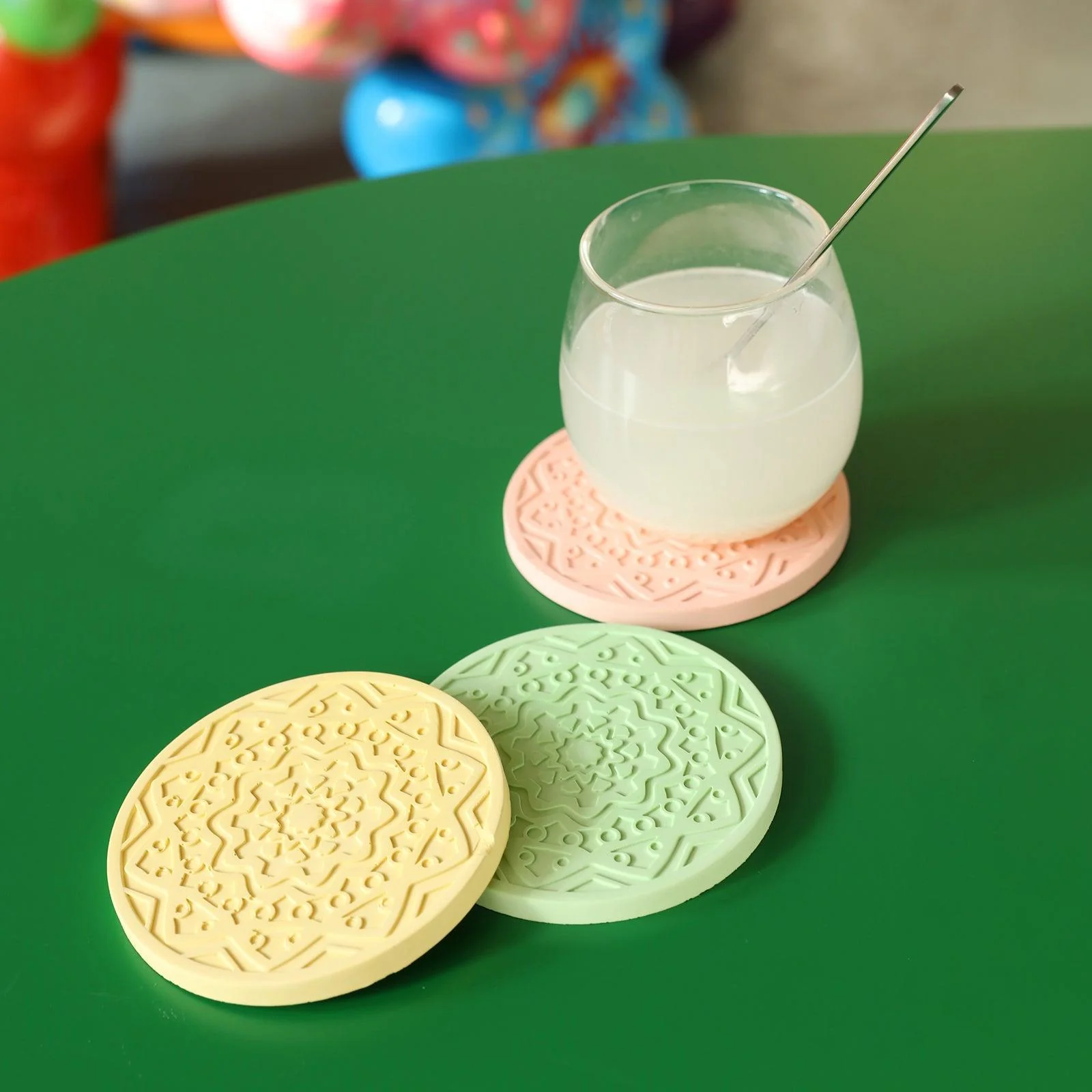 Pattern Concrete Coaster Silicone Mold - Image 6