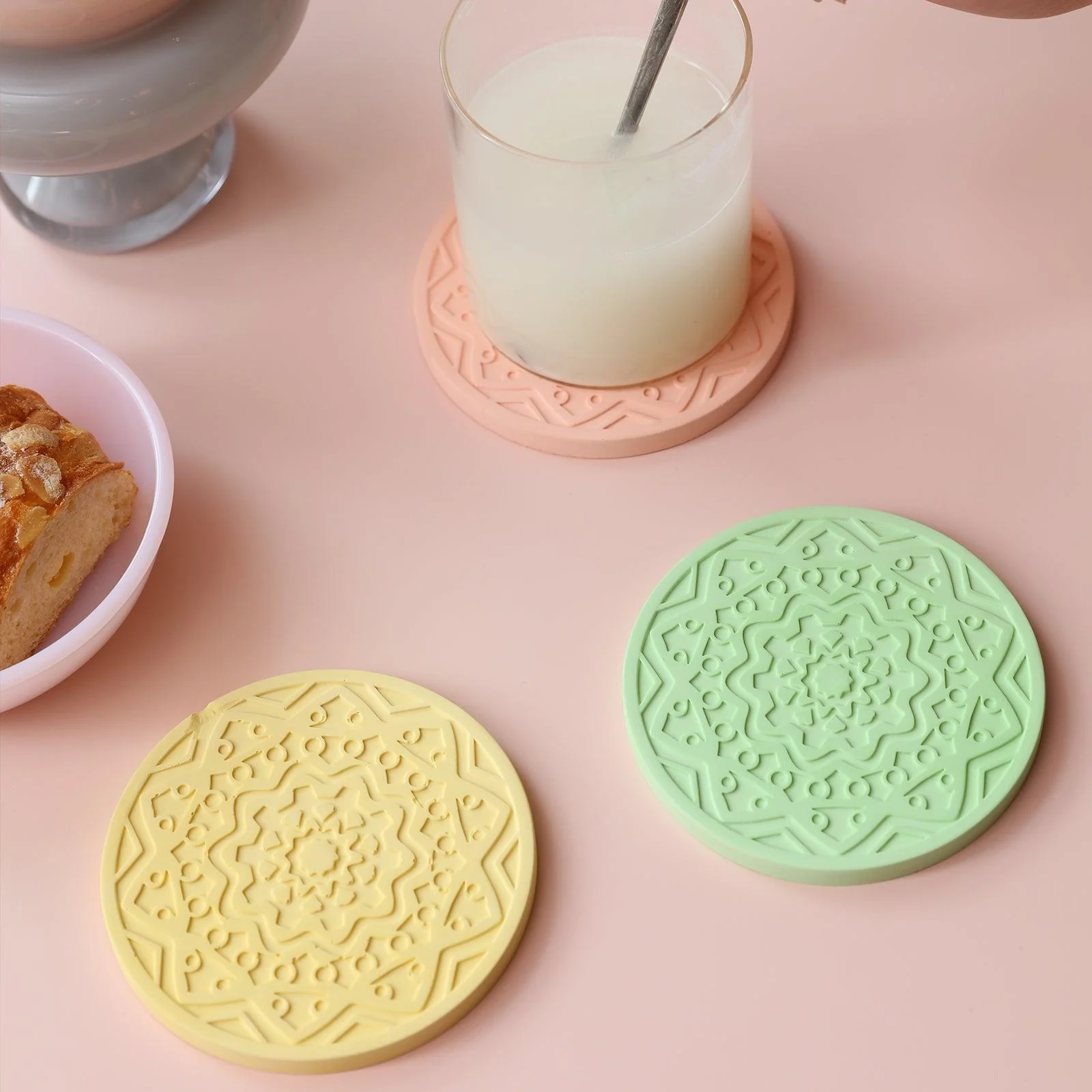 Pattern Concrete Coaster Silicone Mold - Image 7