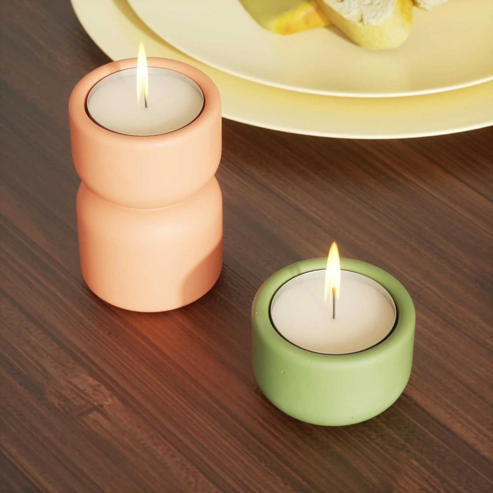 Serenity Stacked Tealight Candle Holder Silicone Mold - Image 5