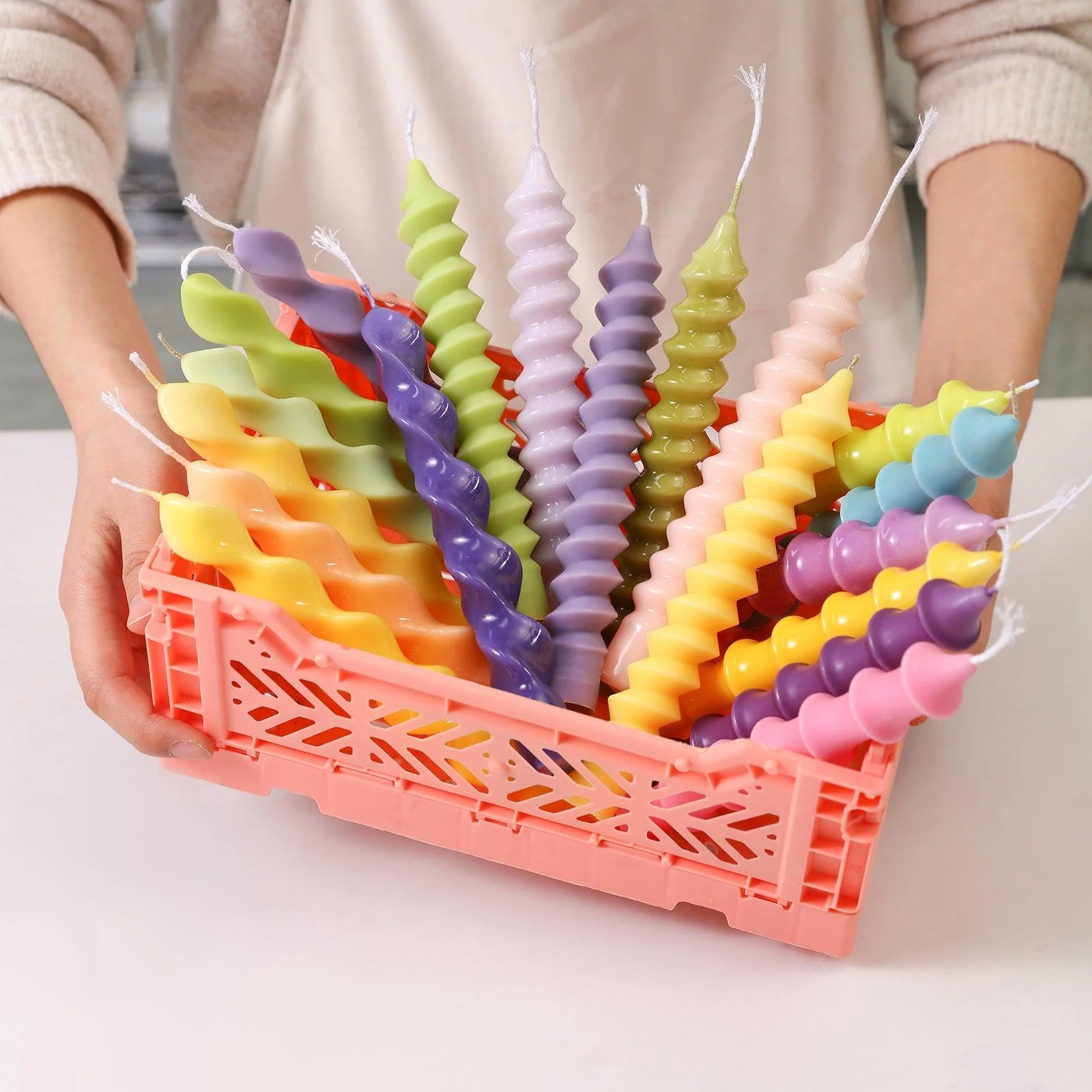 Bamboo Shaped Spiral Taper Candle Silicone Mould - Image 6