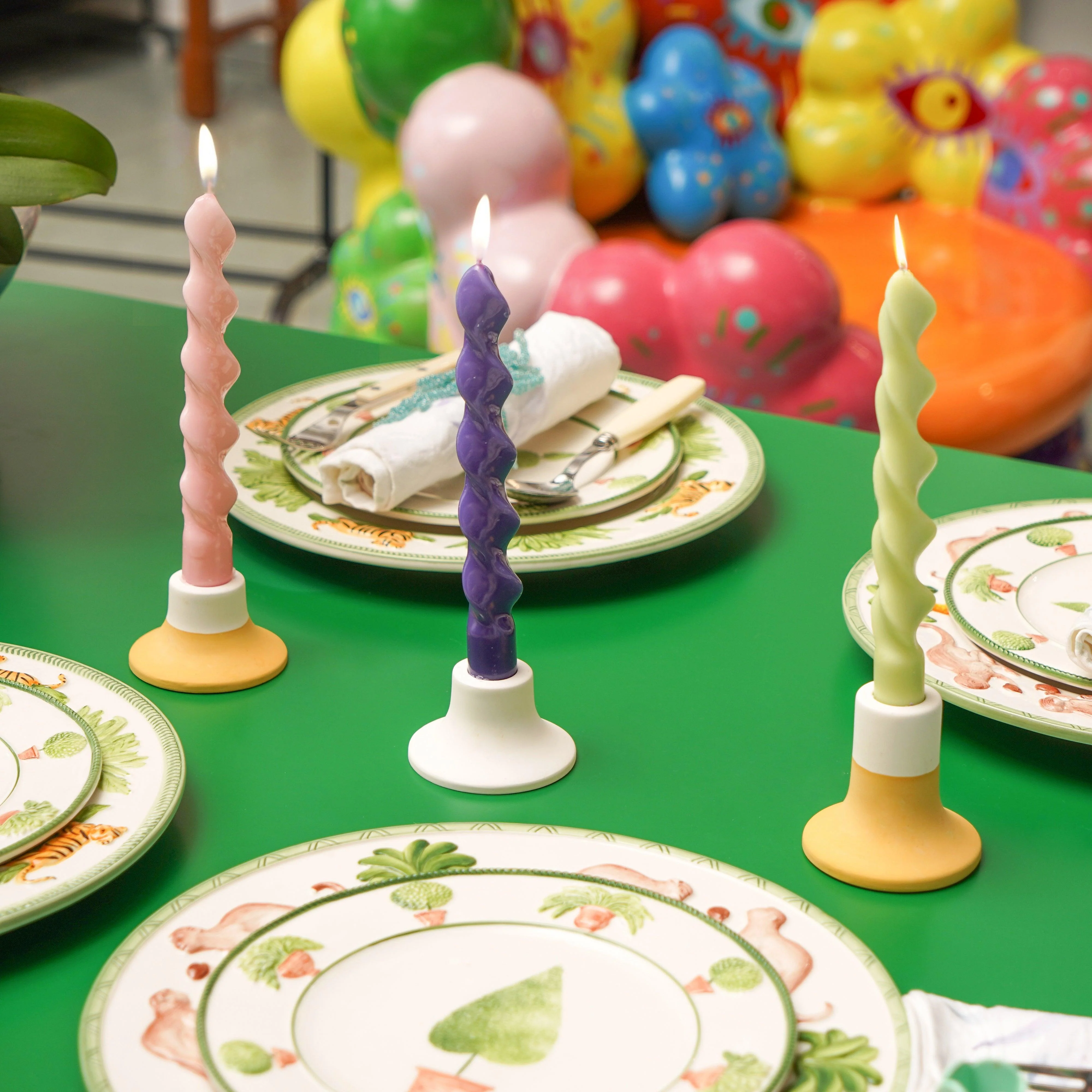 Elegant Twisted Taper Candle Silicone Mold - Image 4