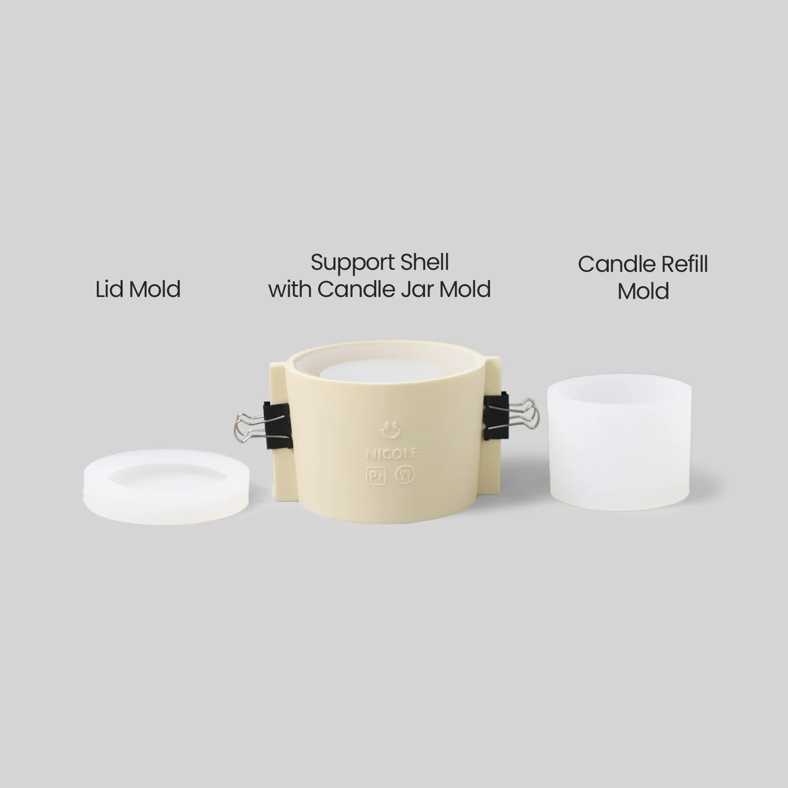 3.9oz Simple Style Candle Jar Silicone Mold & Candle Refill Mold - Image 7