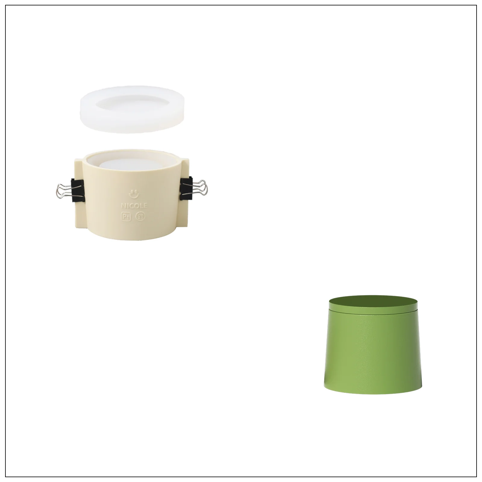 3.9oz Simple Style Candle Jar Silicone Mold & Candle Refill Mold - Image 9