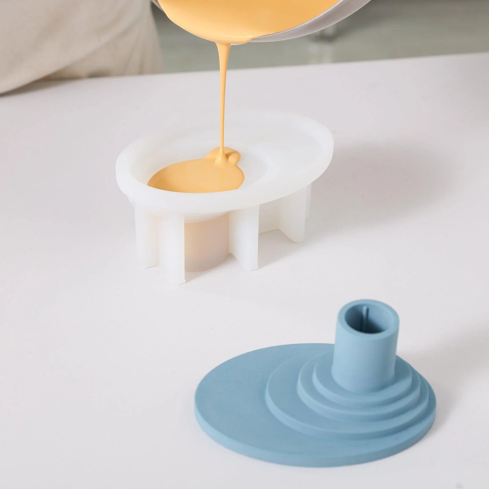 Staircase Taper Candle Holder Silicone Mold - Image 2