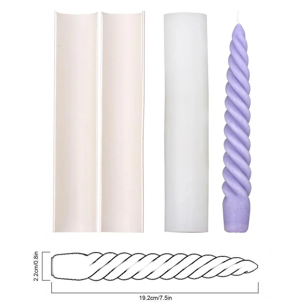 Spiral Taper Candle Silicone Mold - Image 7