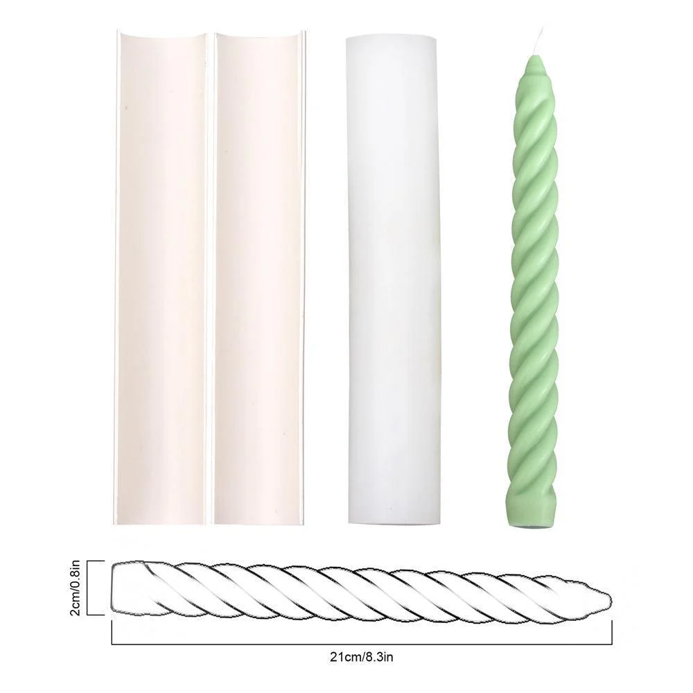 Spiral Taper Candle Silicone Mold - Image 8