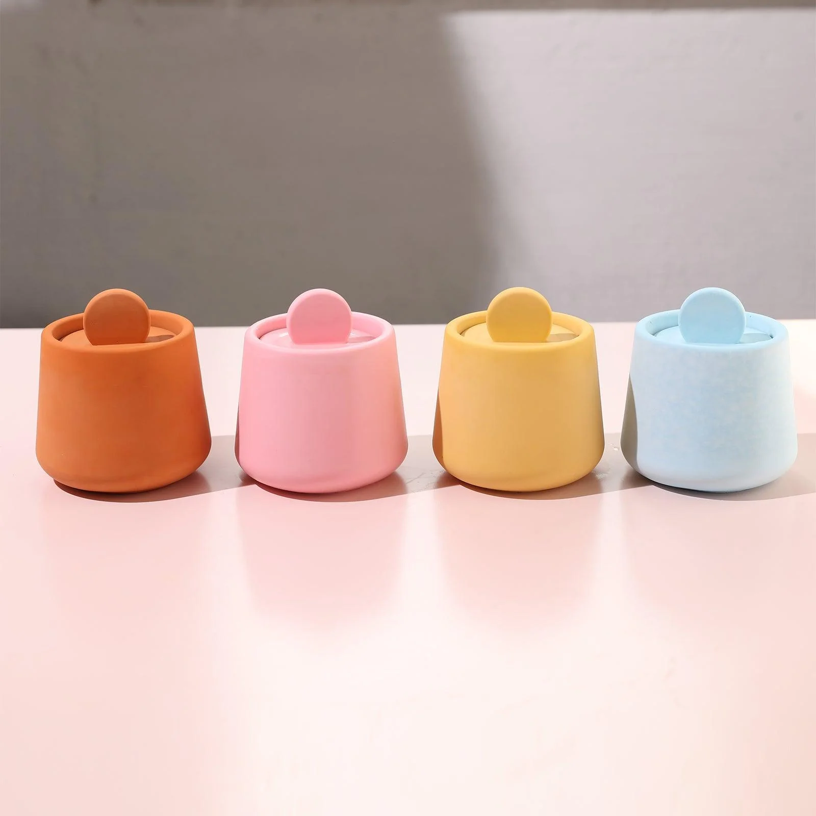 Trapezoidal Candle Jar with Lid Silicone Mold - Image 6