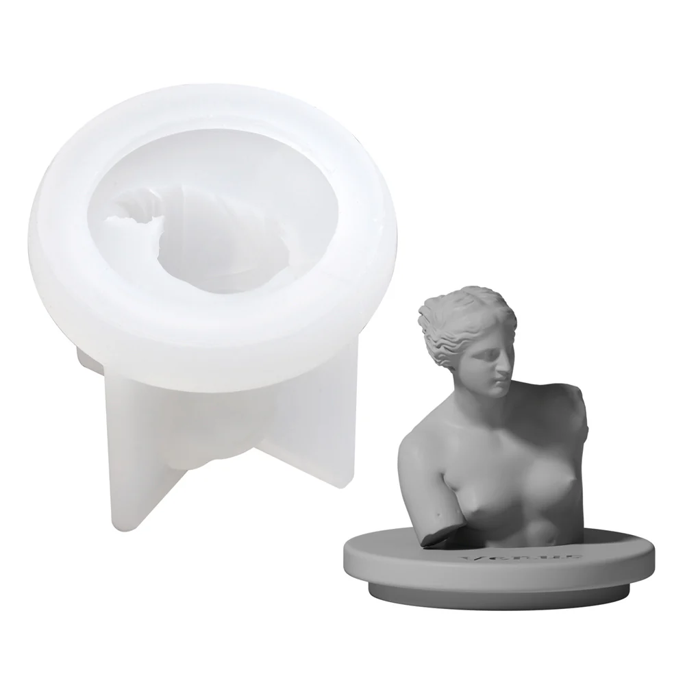 Mythology Sculptures Candle Jar with Lid Silicone Mold - Image 11