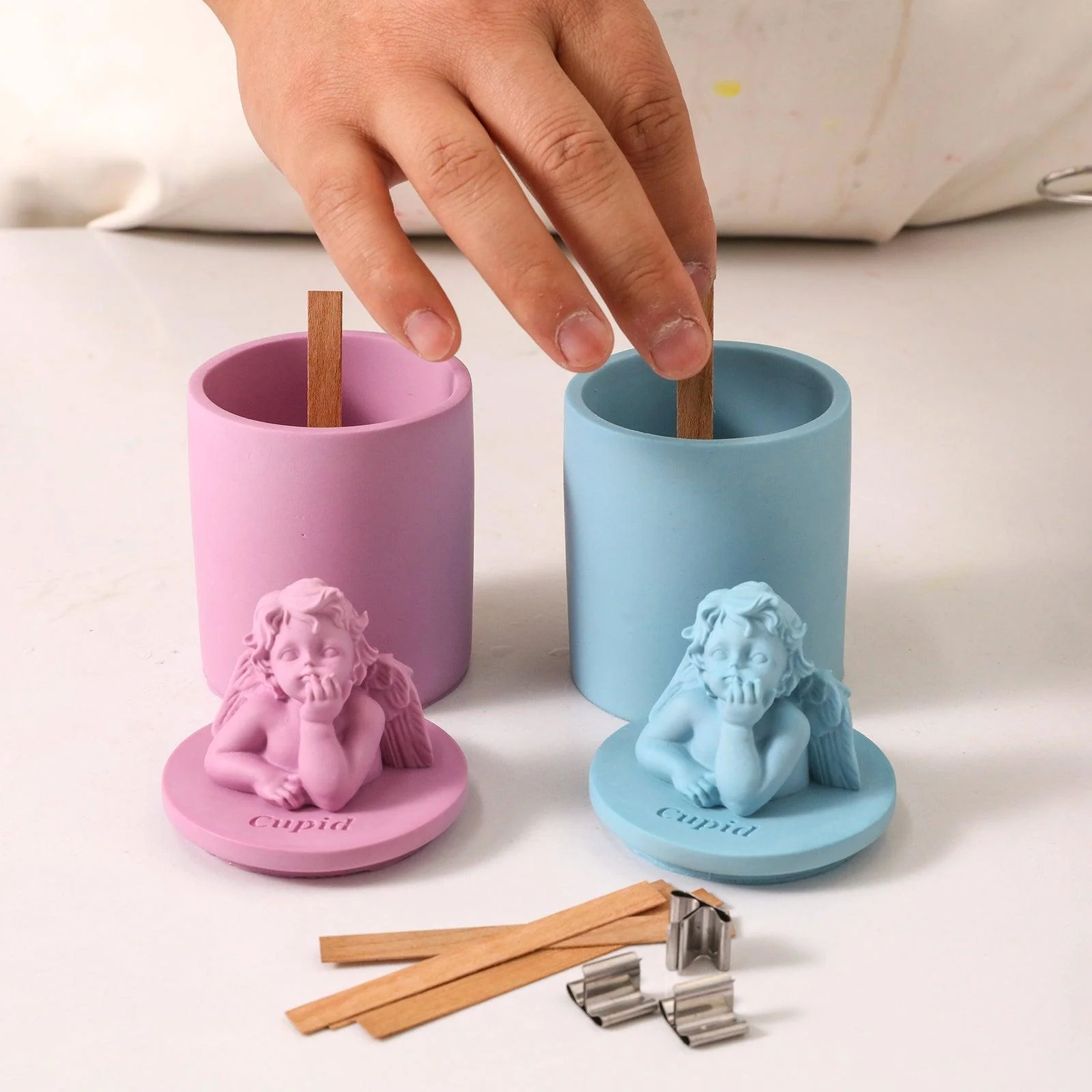 Mythology Sculptures Candle Jar with Lid Silicone Mold - Image 3