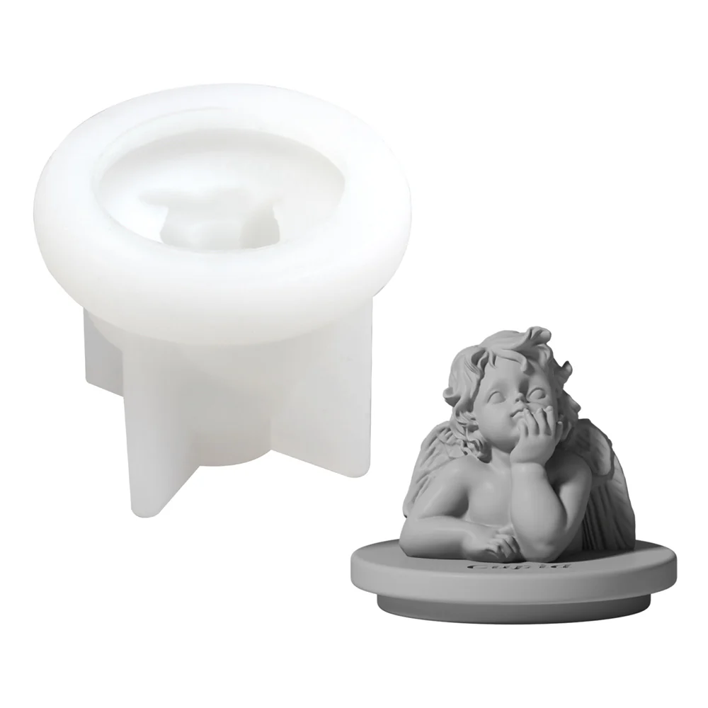 Mythology Sculptures Candle Jar with Lid Silicone Mold - Image 9