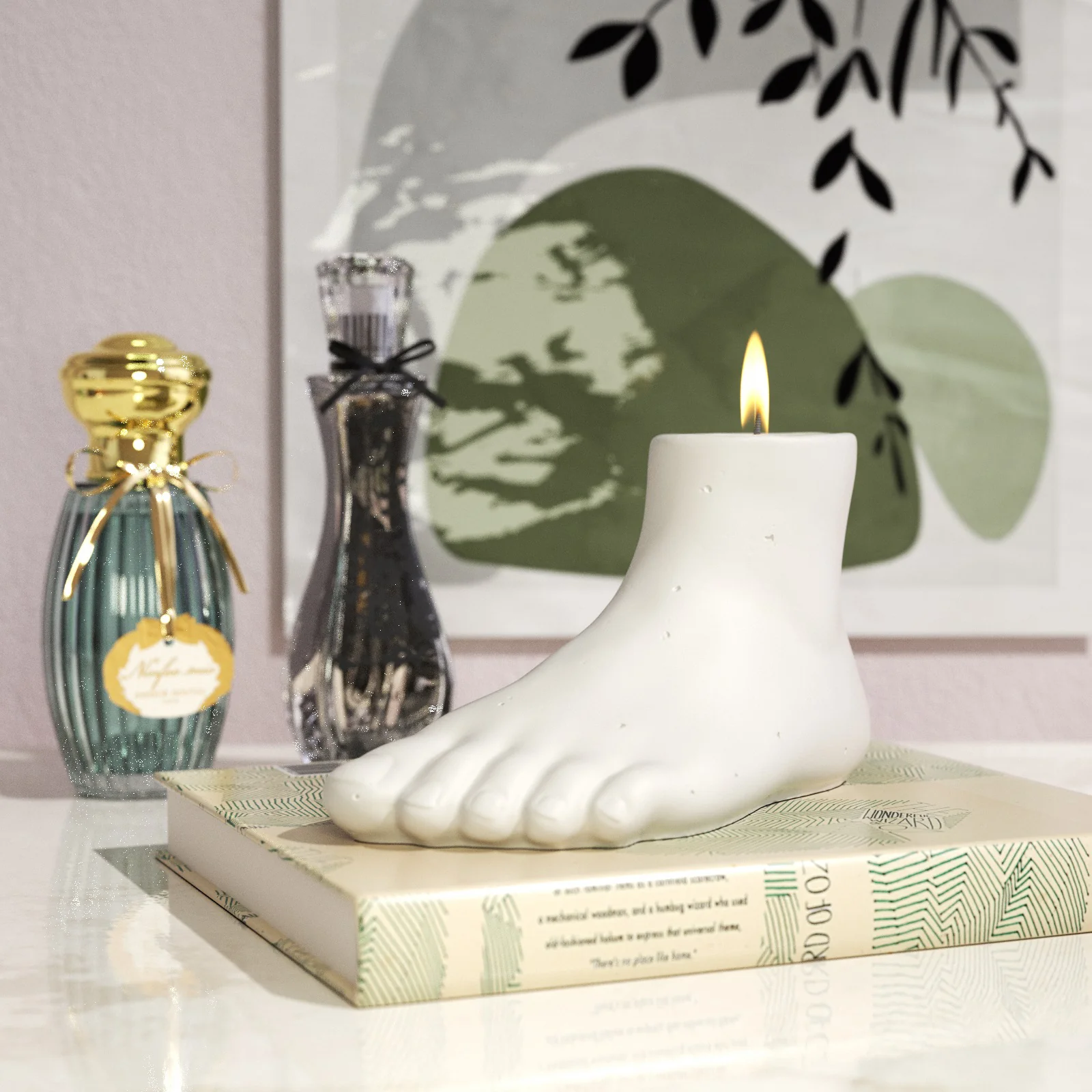 Foot Shaped Concrete Vase Planter Silicone Mold - Image 5