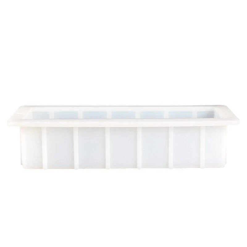 Nicole Silicone Soap Mold 40 Ounce 10'' White Loaf Mould - Image 4