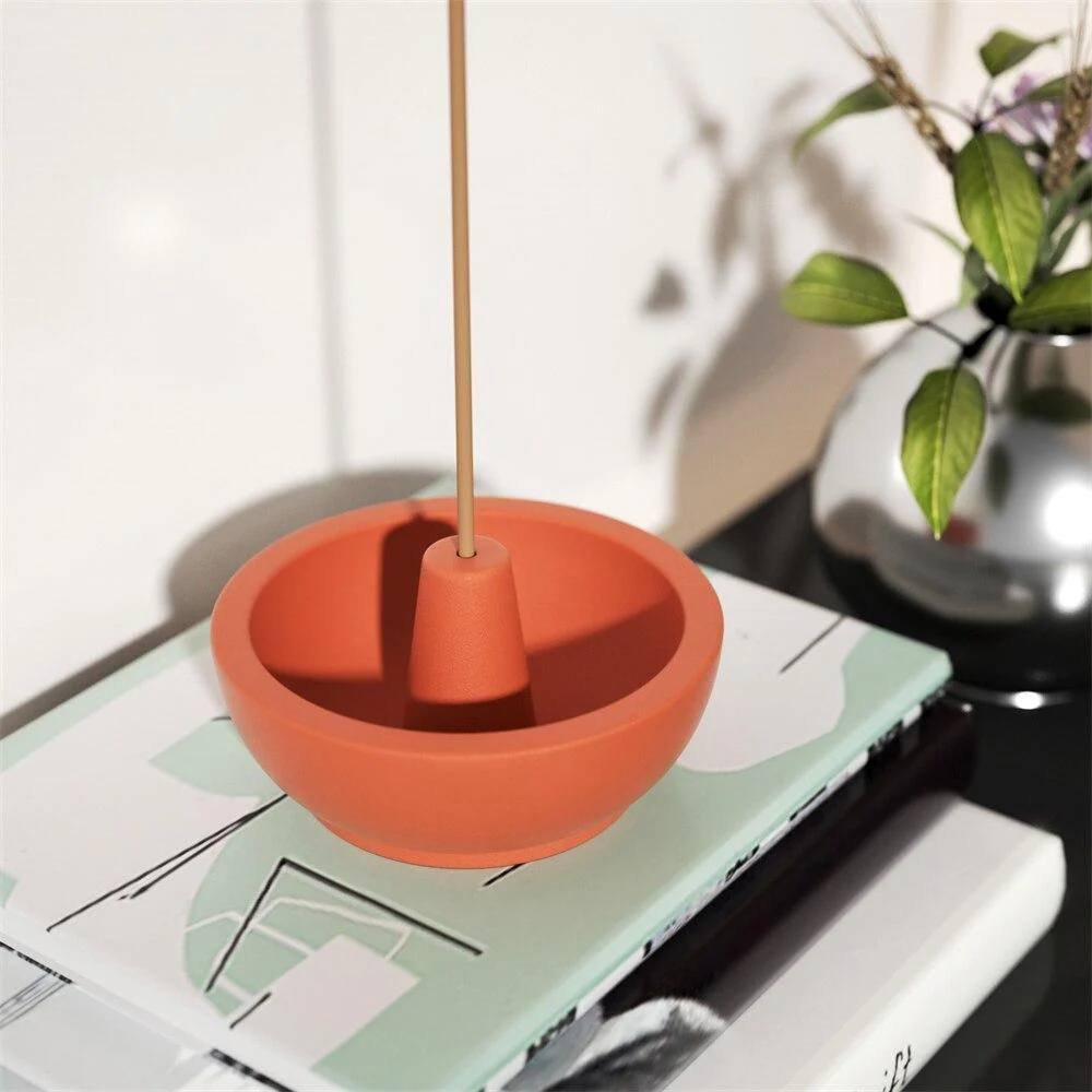 Concrete Round Incense Holder Silicone Mold - Image 5