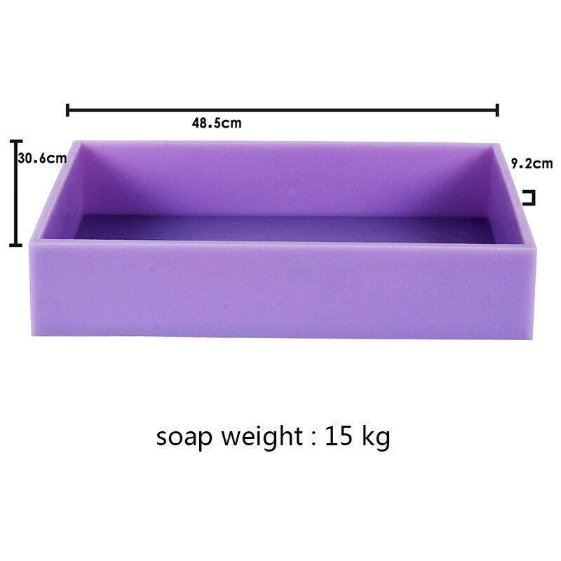 Nicole Slab Soap Mold Rectangle Silicone Liner Insert - Image 14