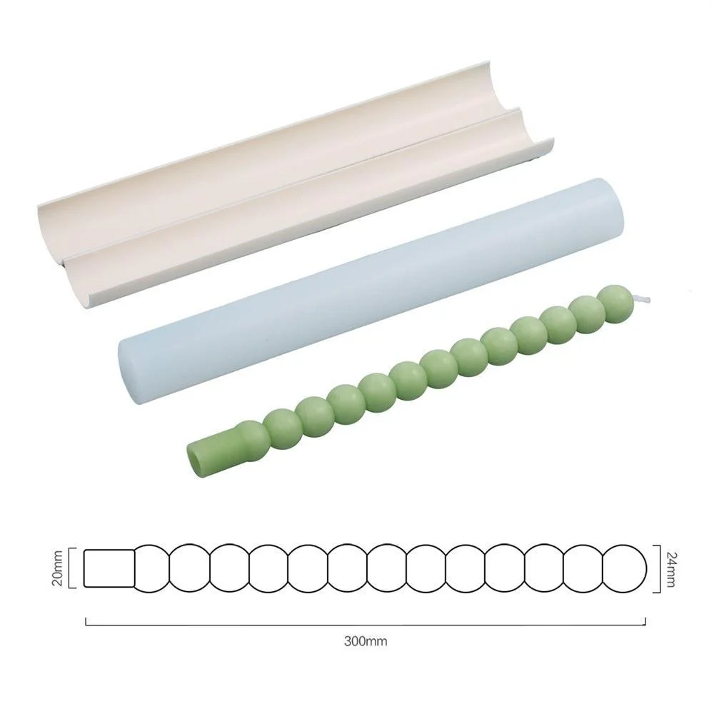 Twisted Spiral Taper Candle Silicone Mold Collection - Image 7