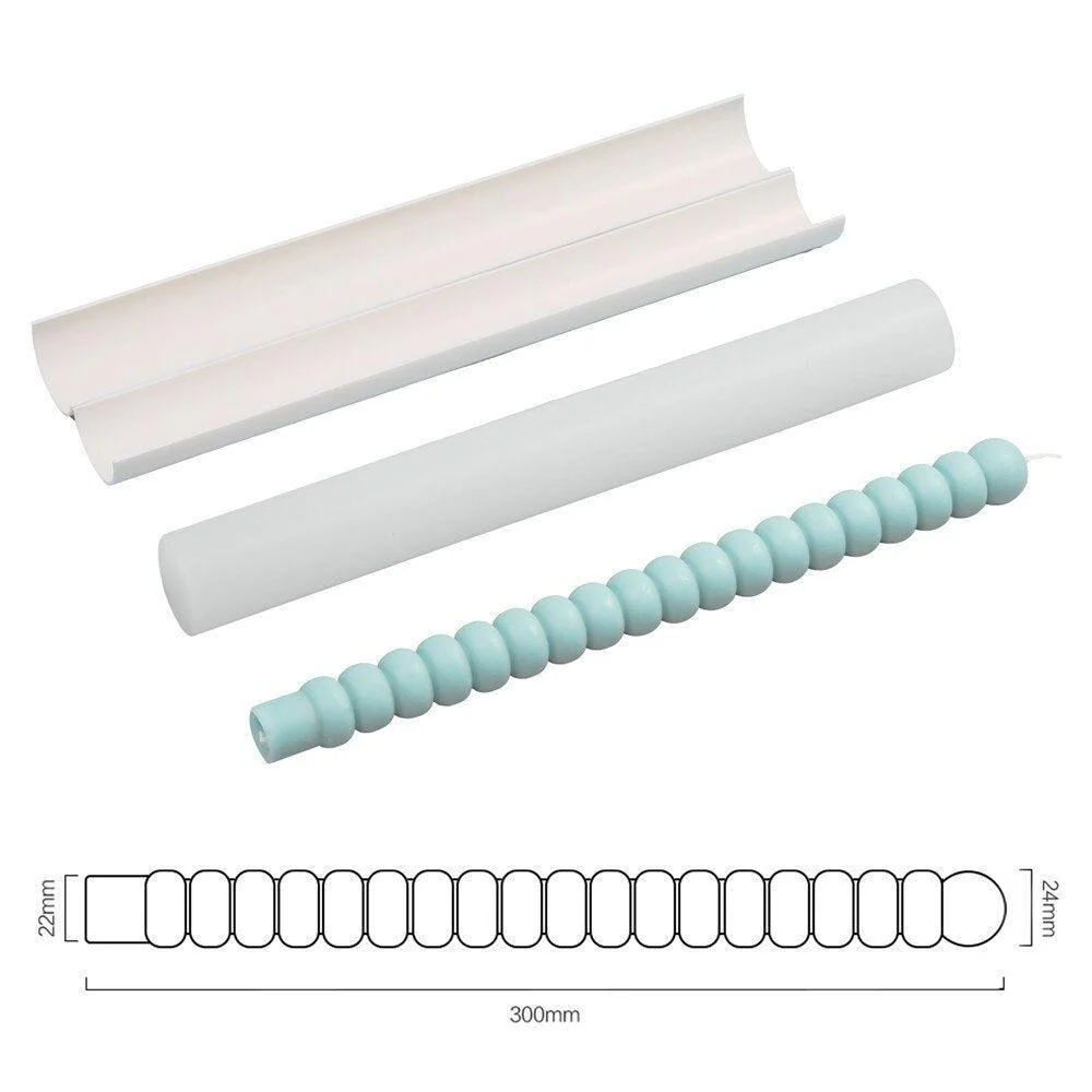Twisted Spiral Taper Candle Silicone Mold Collection - Image 8