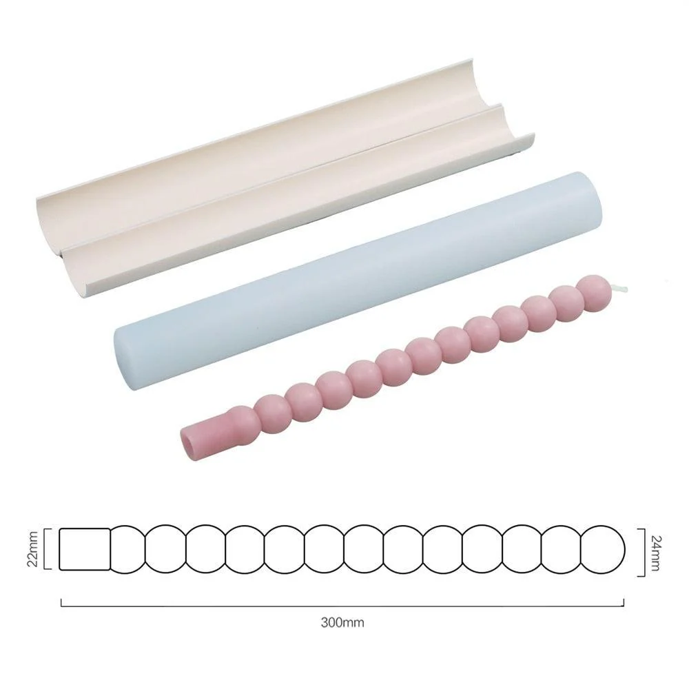 Twisted Spiral Taper Candle Silicone Mold Collection - Image 9