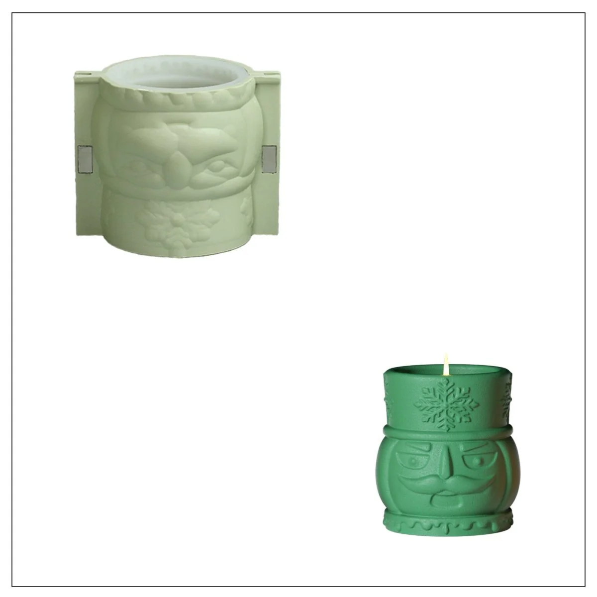 Nutcracker Kingdom Candle Jar Silicone Mold Collection - Image 10