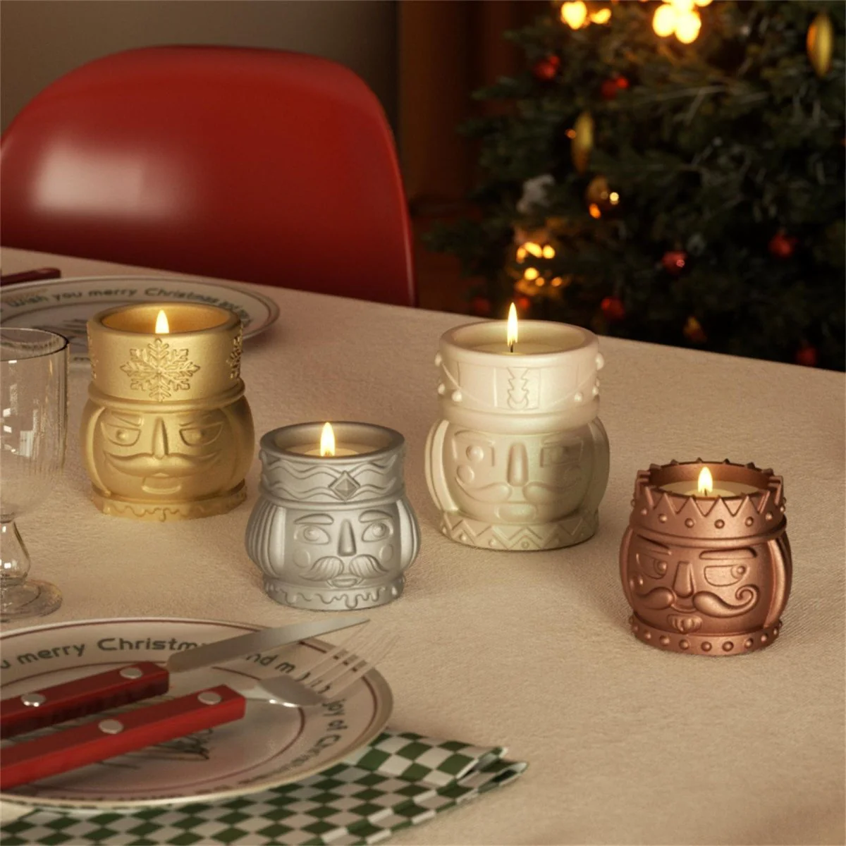 Nutcracker Kingdom Candle Jar Silicone Mold Collection - Image 7