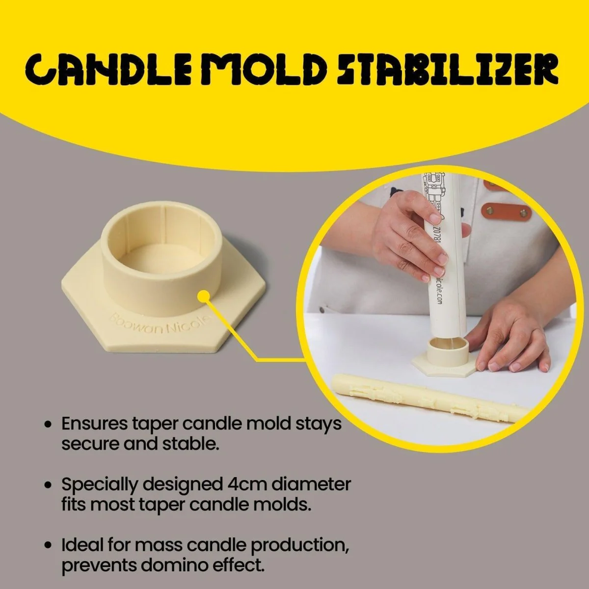 Nutcracker Parade Taper Candle Silicone Mold - Image 10