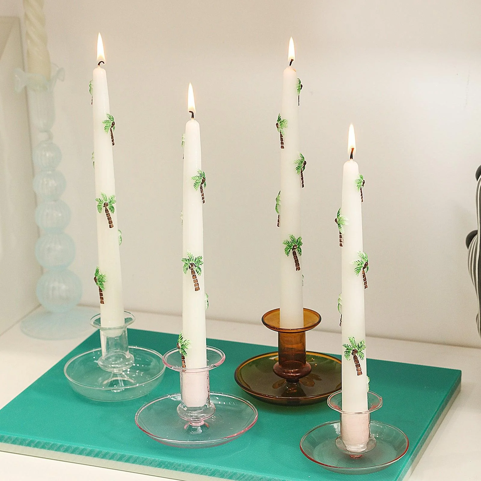 Tropical Palm Tree Taper Candle Silicone Mold - Image 7