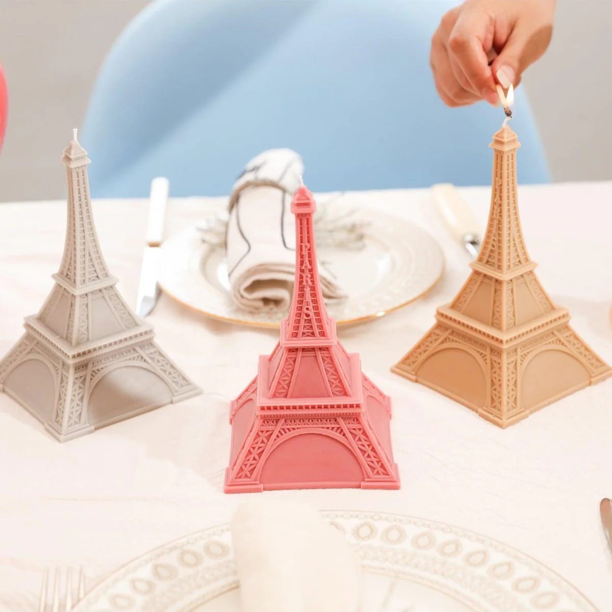 6.5-Inch Eiffel Tower Candle Silicone Mold - Image 4