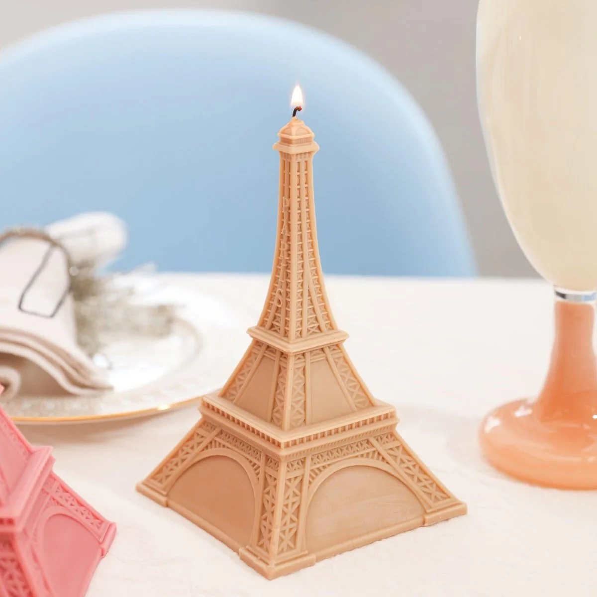 6.5-Inch Eiffel Tower Candle Silicone Mold - Image 5