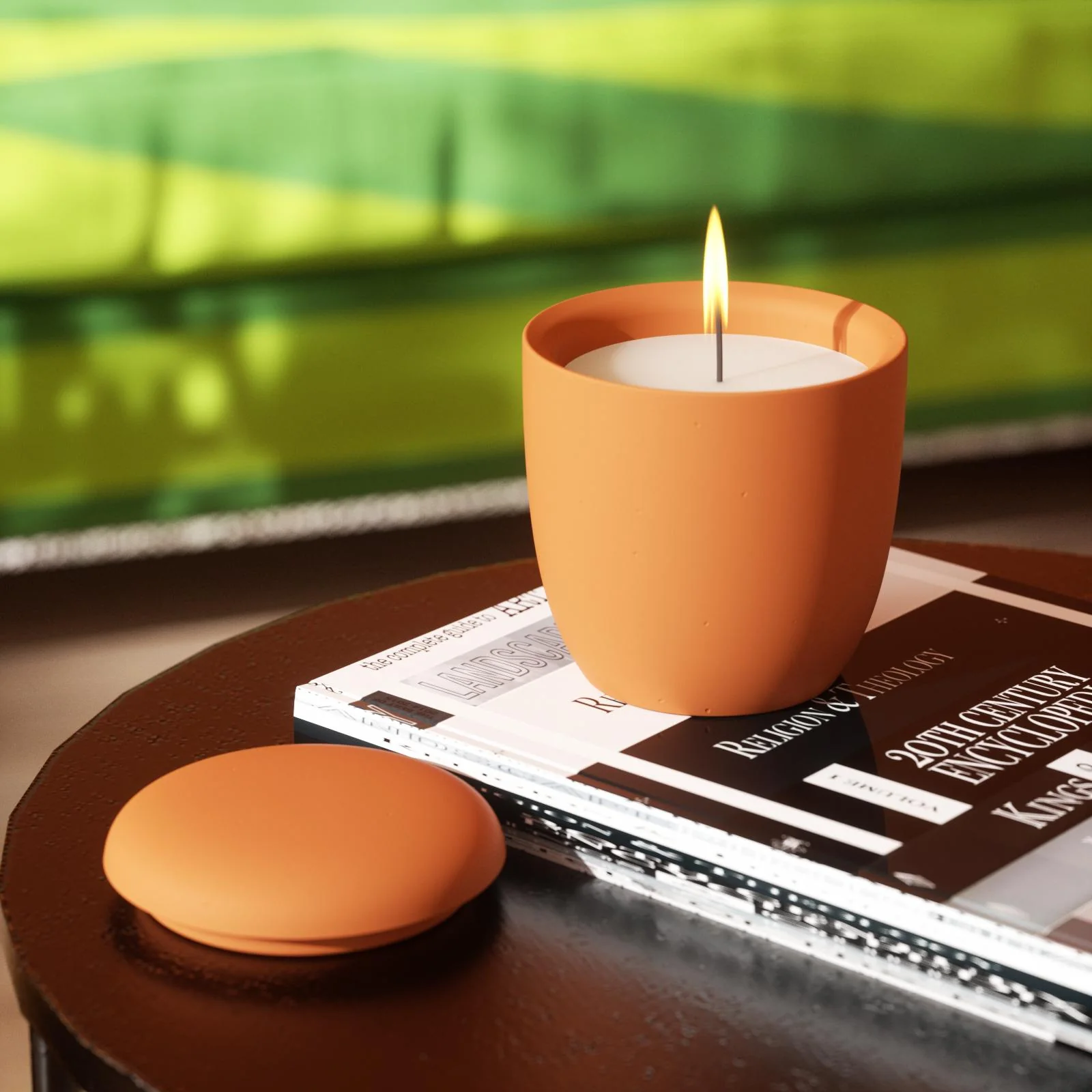 Modern Pebble Candle Jar Silicone Mold with 9oz Candle Refill Mold - Image 4