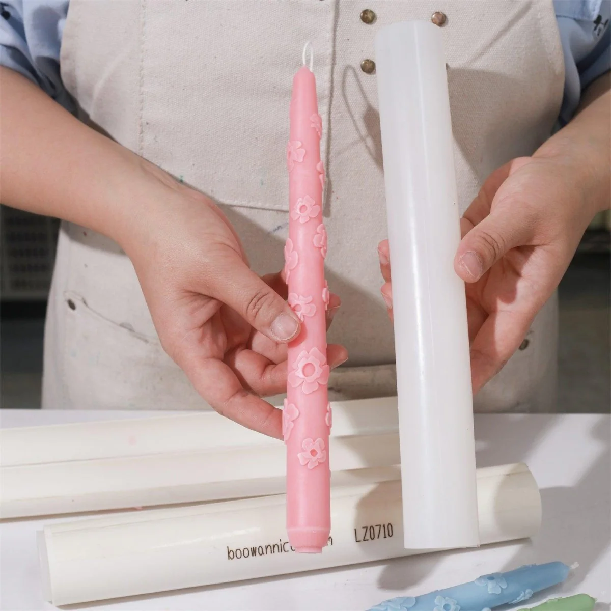 Petal Waltz Taper Candle Silicone Mold - Ⅱ - Image 3