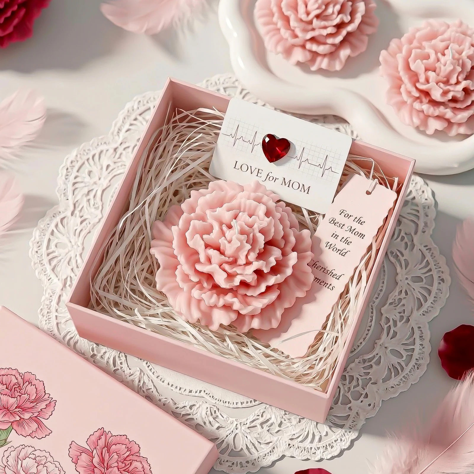Petal Whisper Carnation Candle Silicone Mold - Image 10