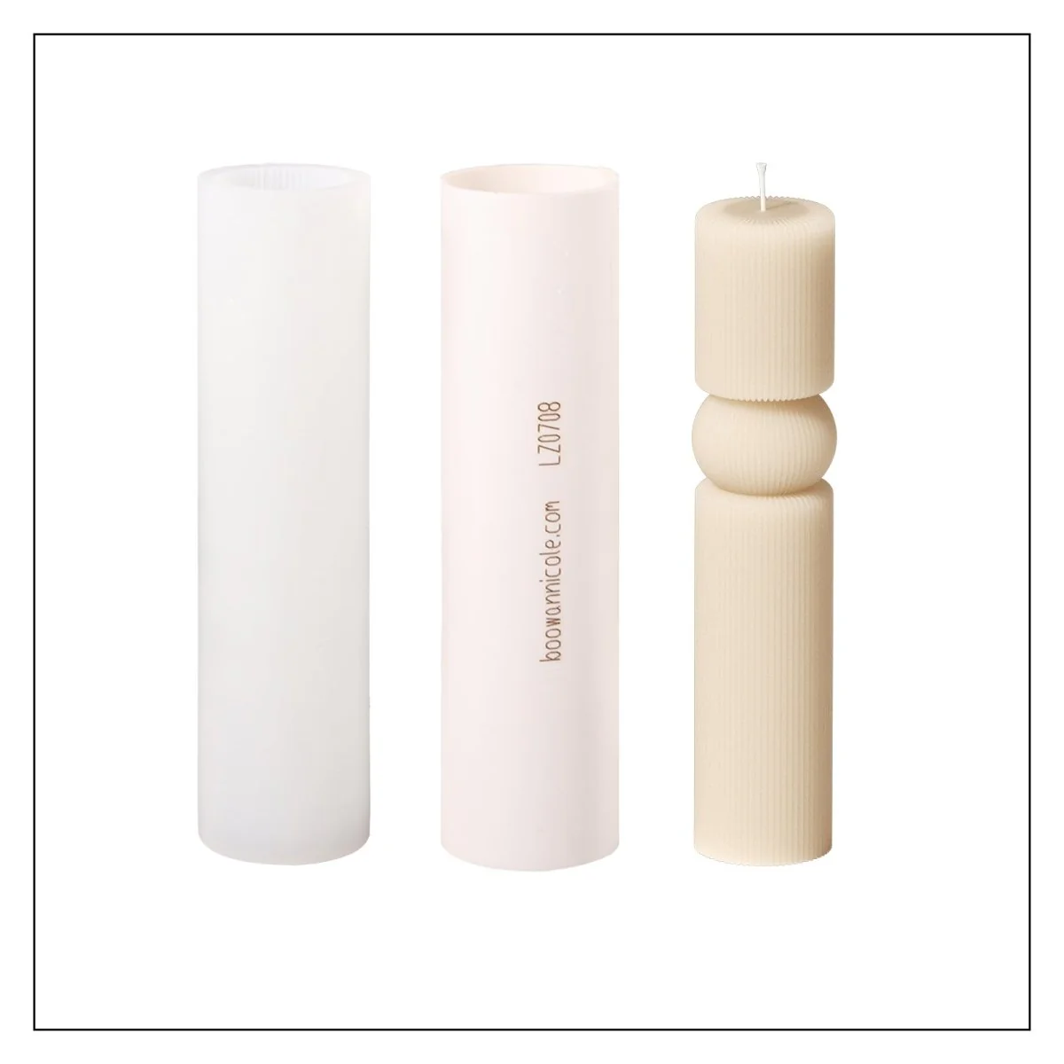 Echo Column Pillar Candle Silicone Mold - Image 12