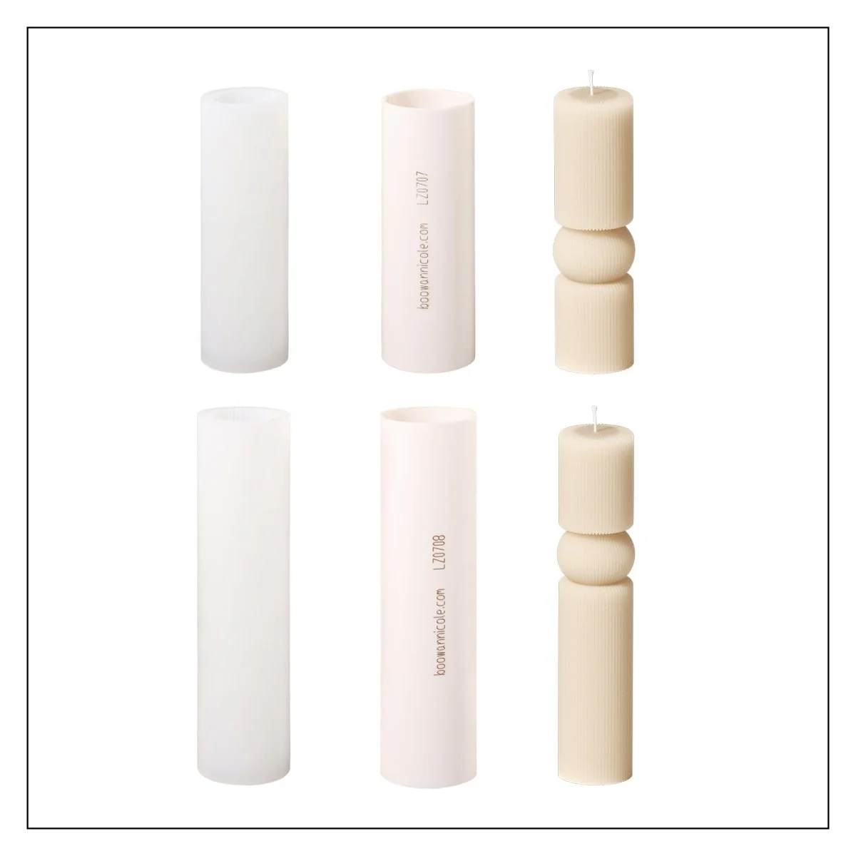 Echo Column Pillar Candle Silicone Mold - Image 13