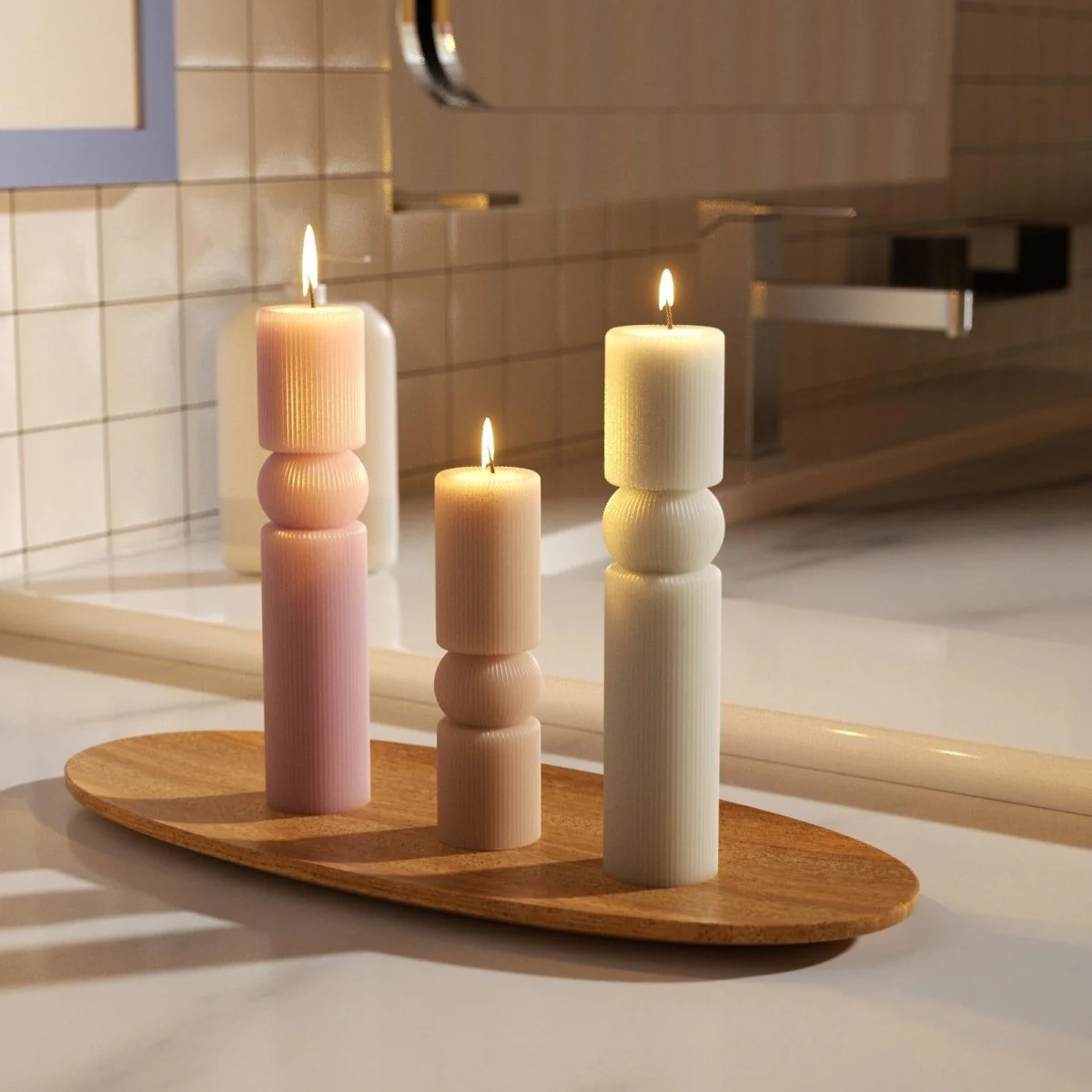 Echo Column Pillar Candle Silicone Mold - Image 9