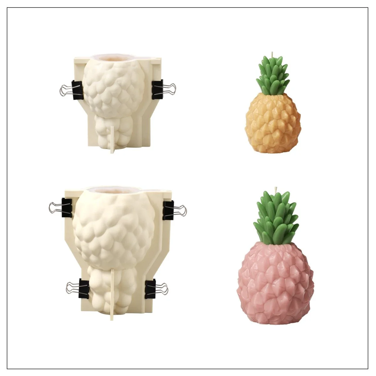 Pineapple Paradise Candle Silicone Mold Collection - Image 8