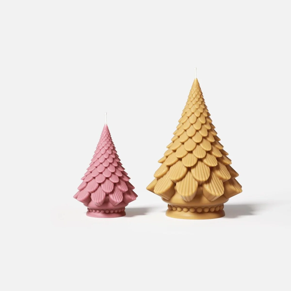 Pinecone Christmas Tree Candle Silicone Mold