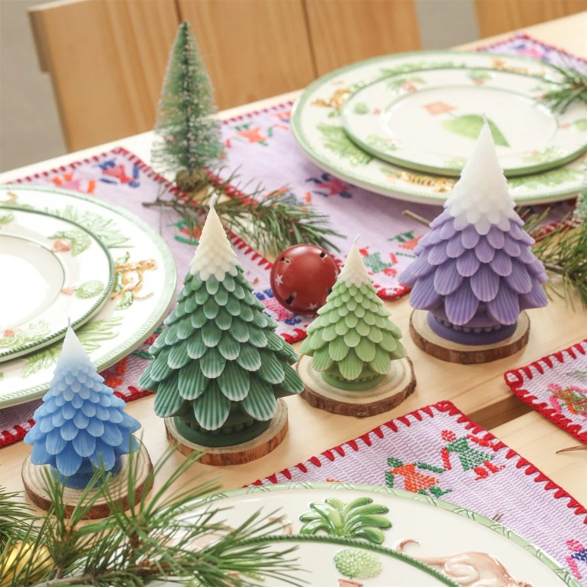 Pinecone Christmas Tree Candle Silicone Mold - Image 5