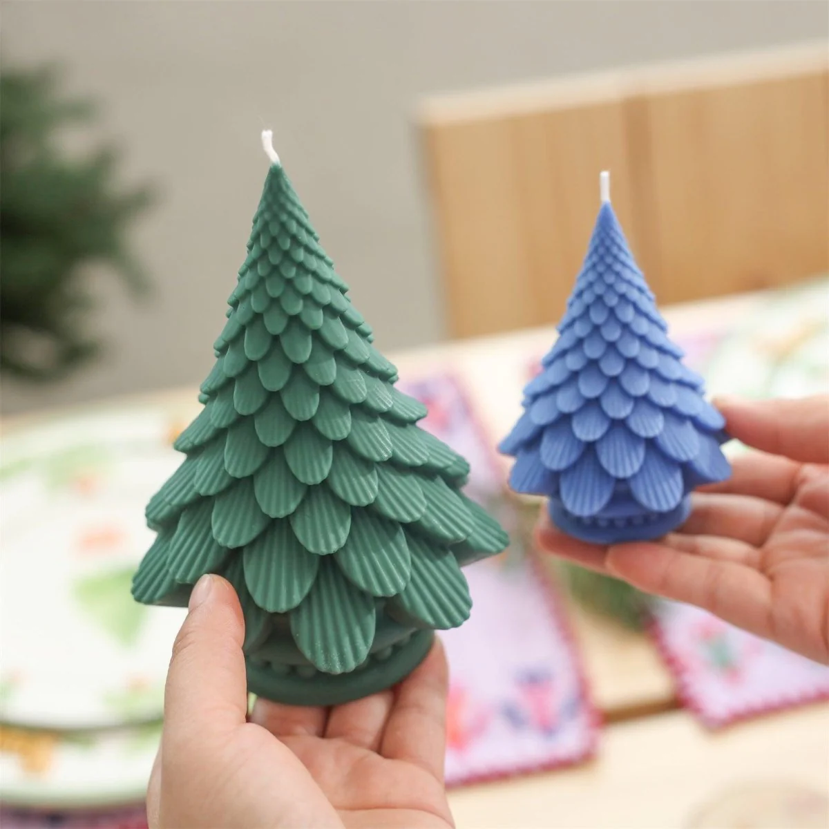 Pinecone Christmas Tree Candle Silicone Mold - Image 7
