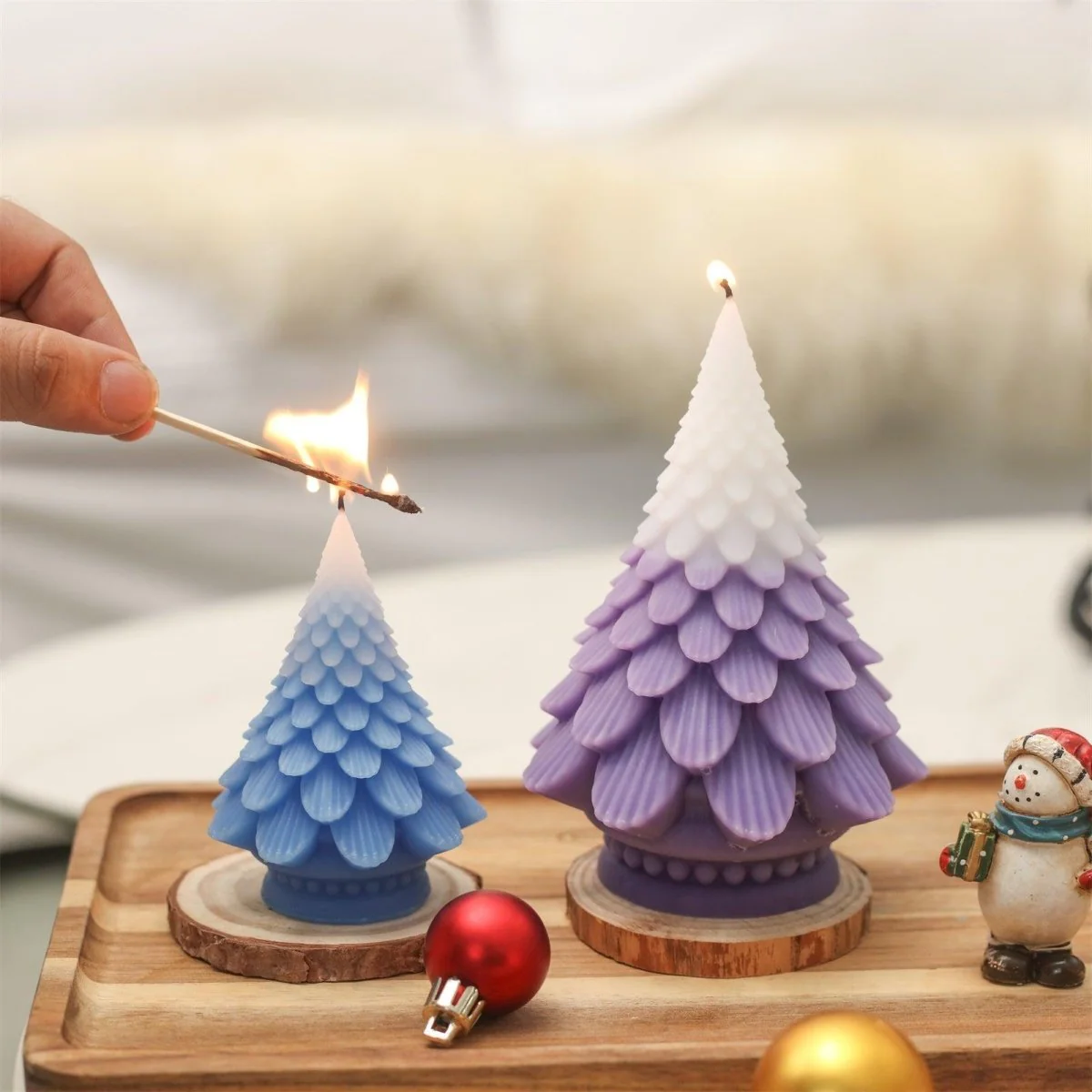 Pinecone Christmas Tree Candle Silicone Mold - Image 8