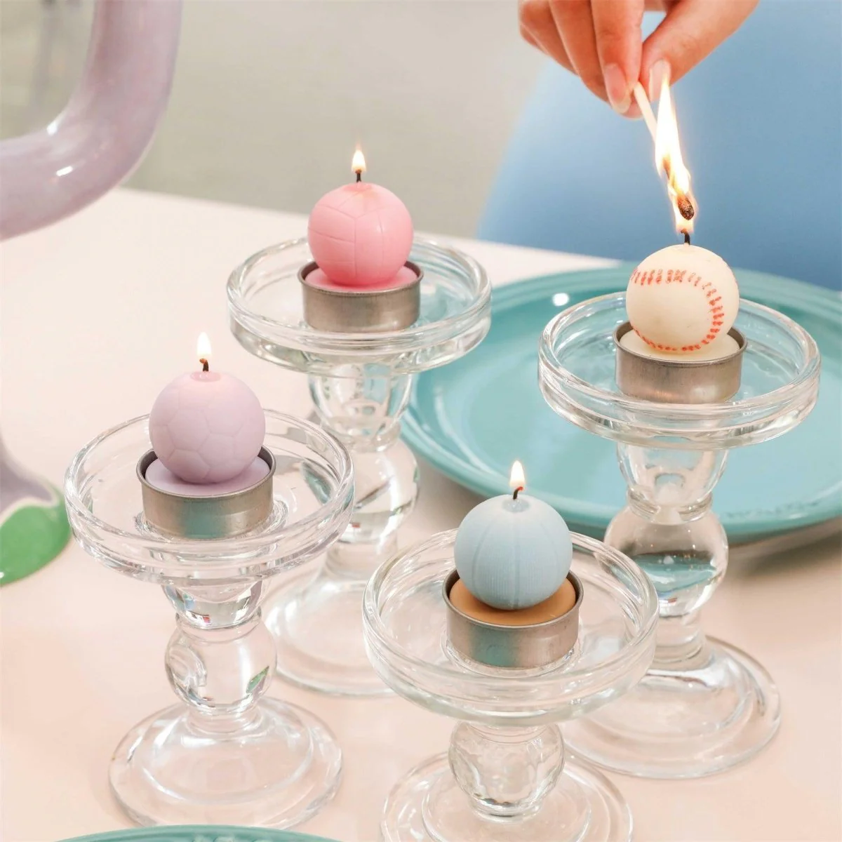 Play Ball Tealight Candle Silicone Mold Collection - Image 7
