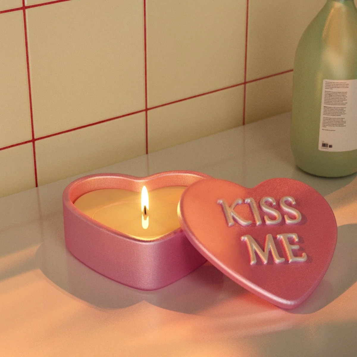 Playful Love Notes Heart Storage Jar Silicone Mold Collection - Image 8