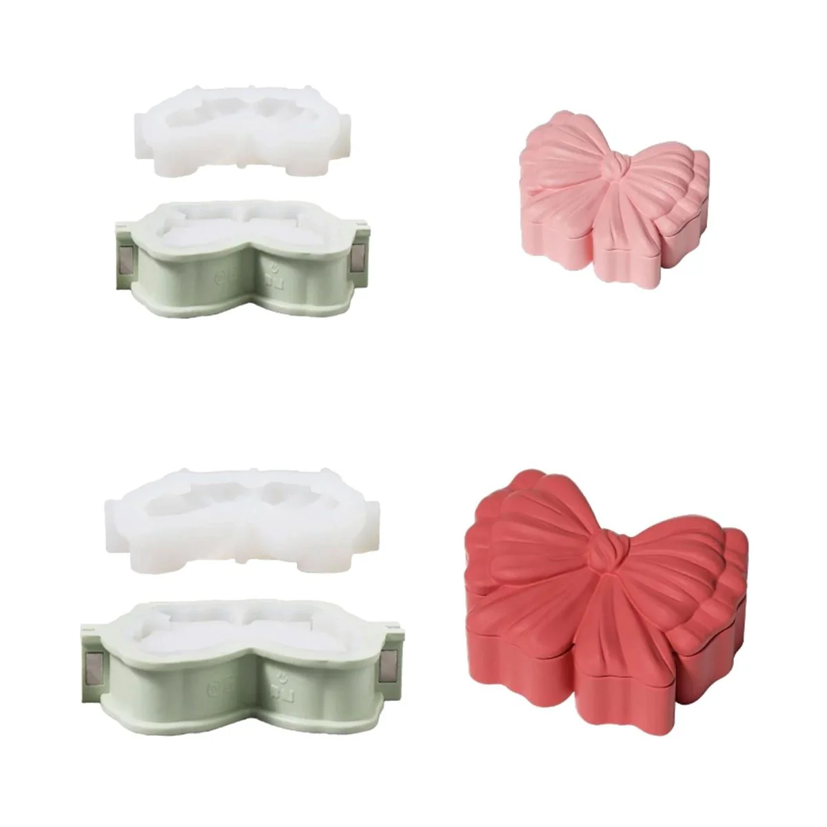 Puffy Bow Storage Box Silicone Mold - Image 10